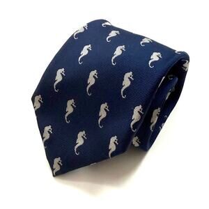 Lands' End Silk Seahorse Tie